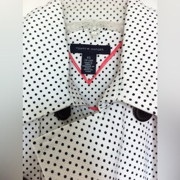 Tommy Hilfiger polka dot trench coat - size XS - Picture 2 of 2